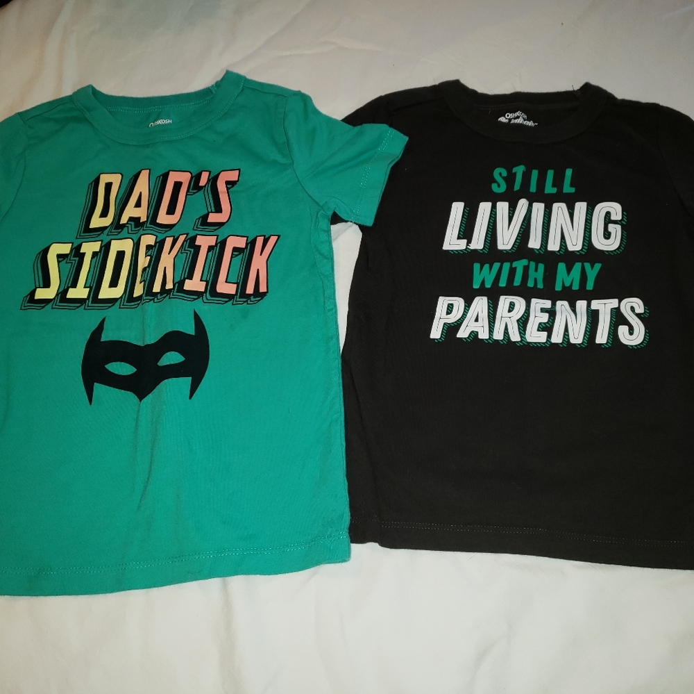 Two 4T boy's short sleeved Tees